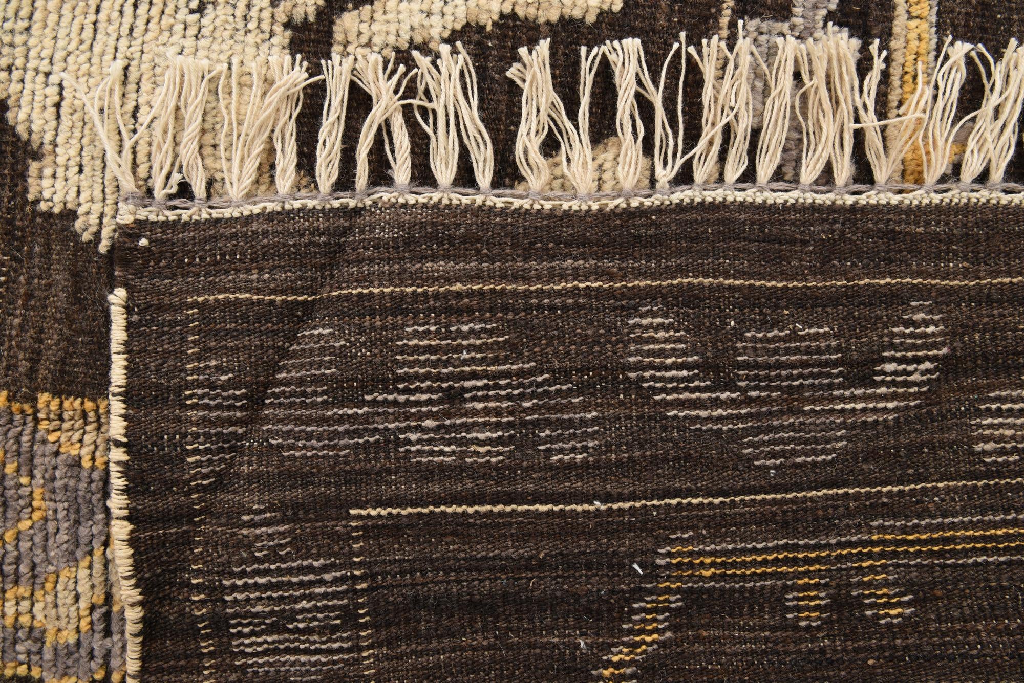 9' x 12' 4 Hand Knotted Oushak Wool Rug