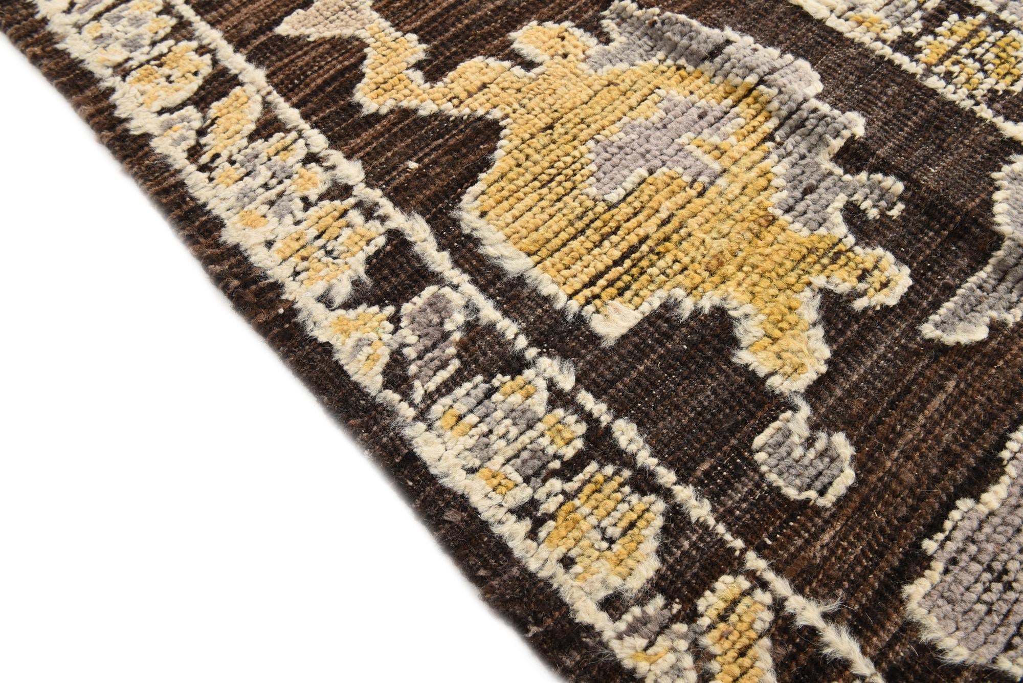 9' x 12' 2 Hand Knotted Oushak Wool Rug