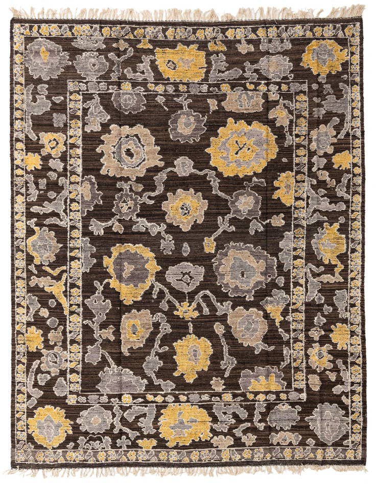Detail image of 9' x 12' 2 Hand Knotted Oushak Wool Rug