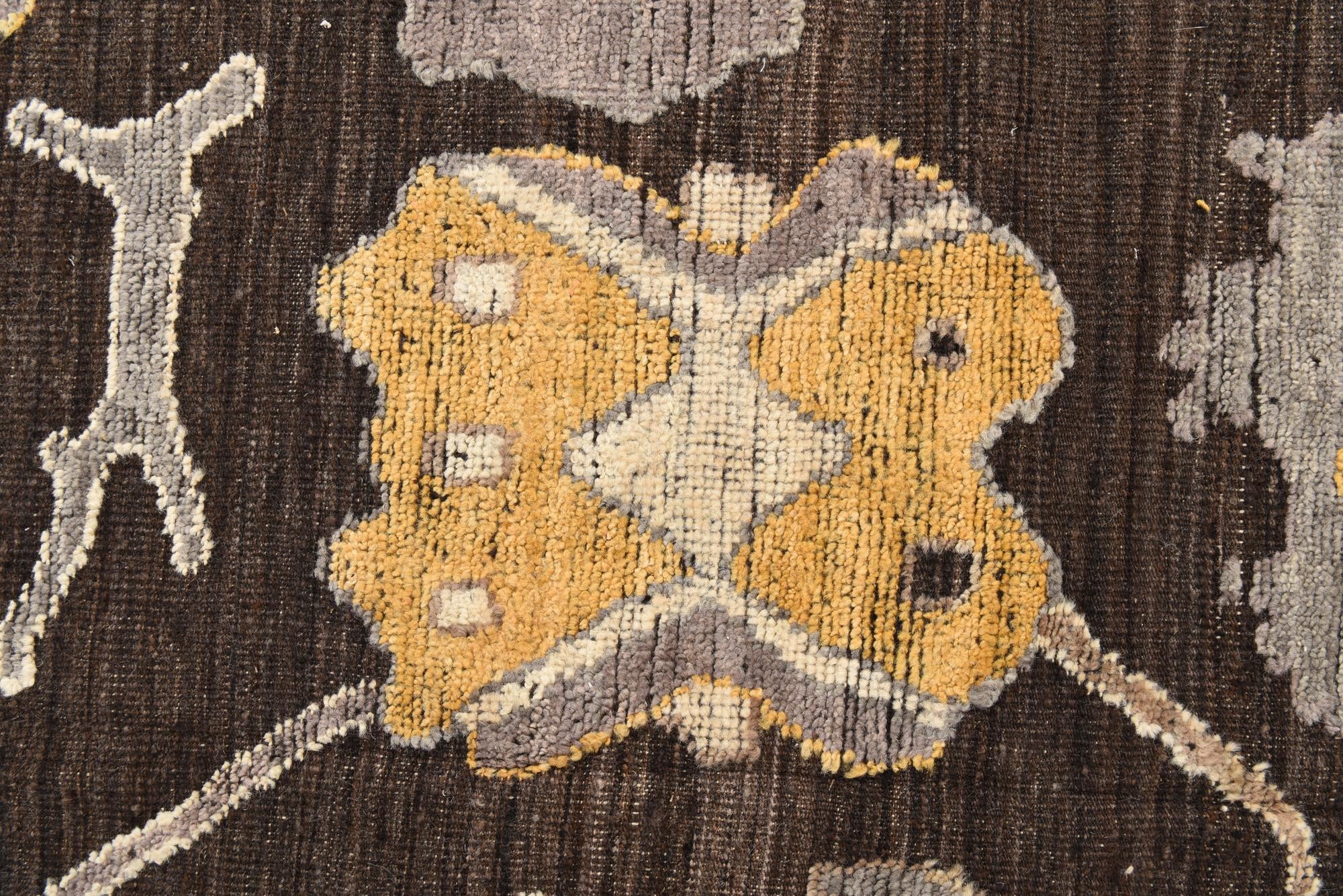10' x 14' 10 Hand Knotted Oushak Wool Rug