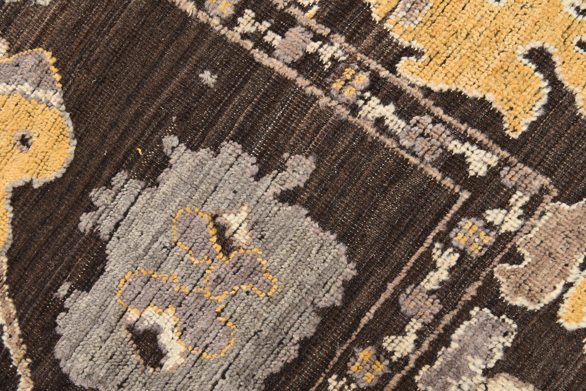 10' x 14' 10 Hand Knotted Oushak Wool Rug