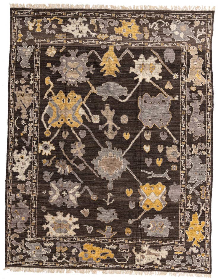 Detail image of 10' x 14' 10 Hand Knotted Oushak Wool Rug
