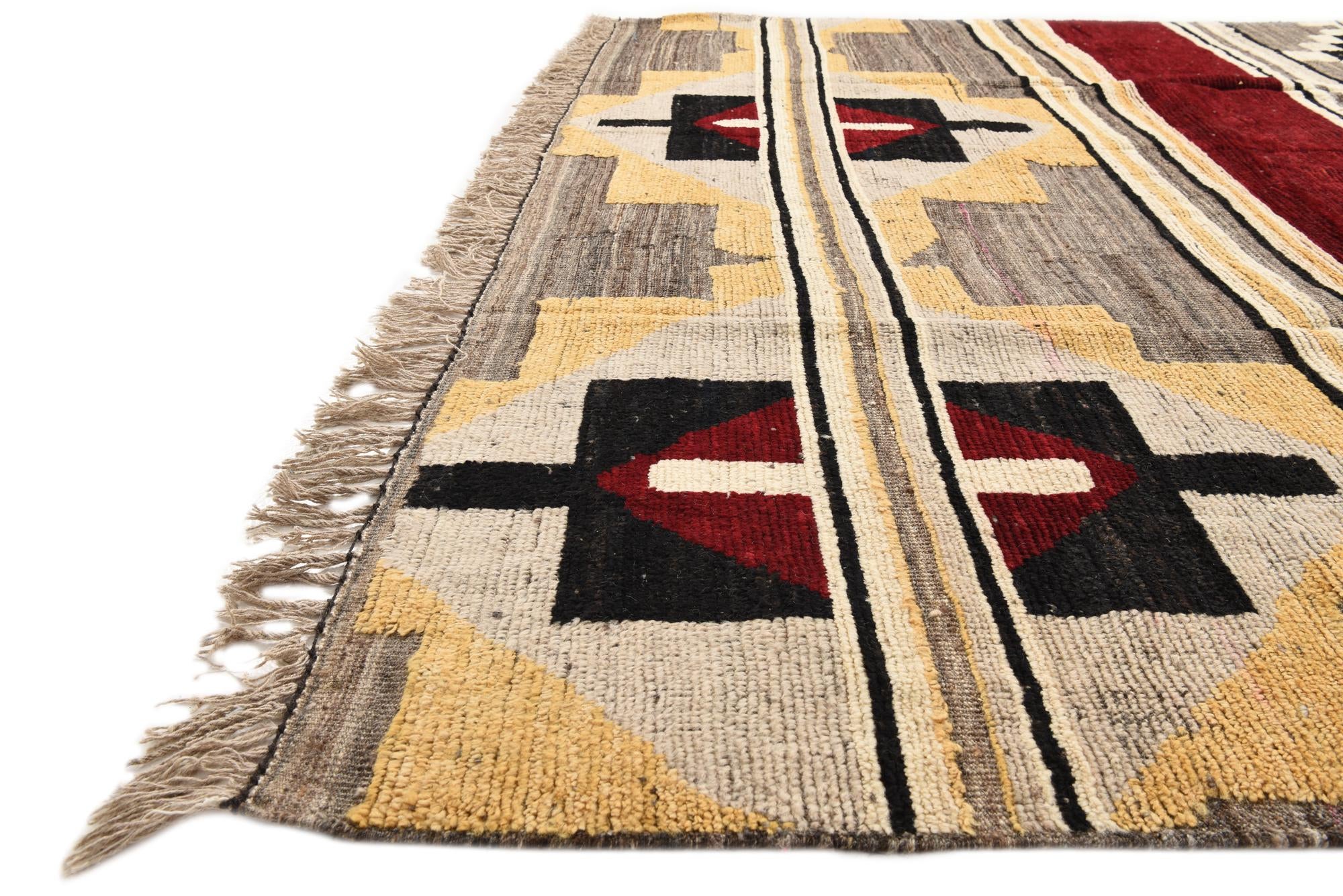 8' 8 x 12' 4 Hand Knotted Oushak Wool Rug