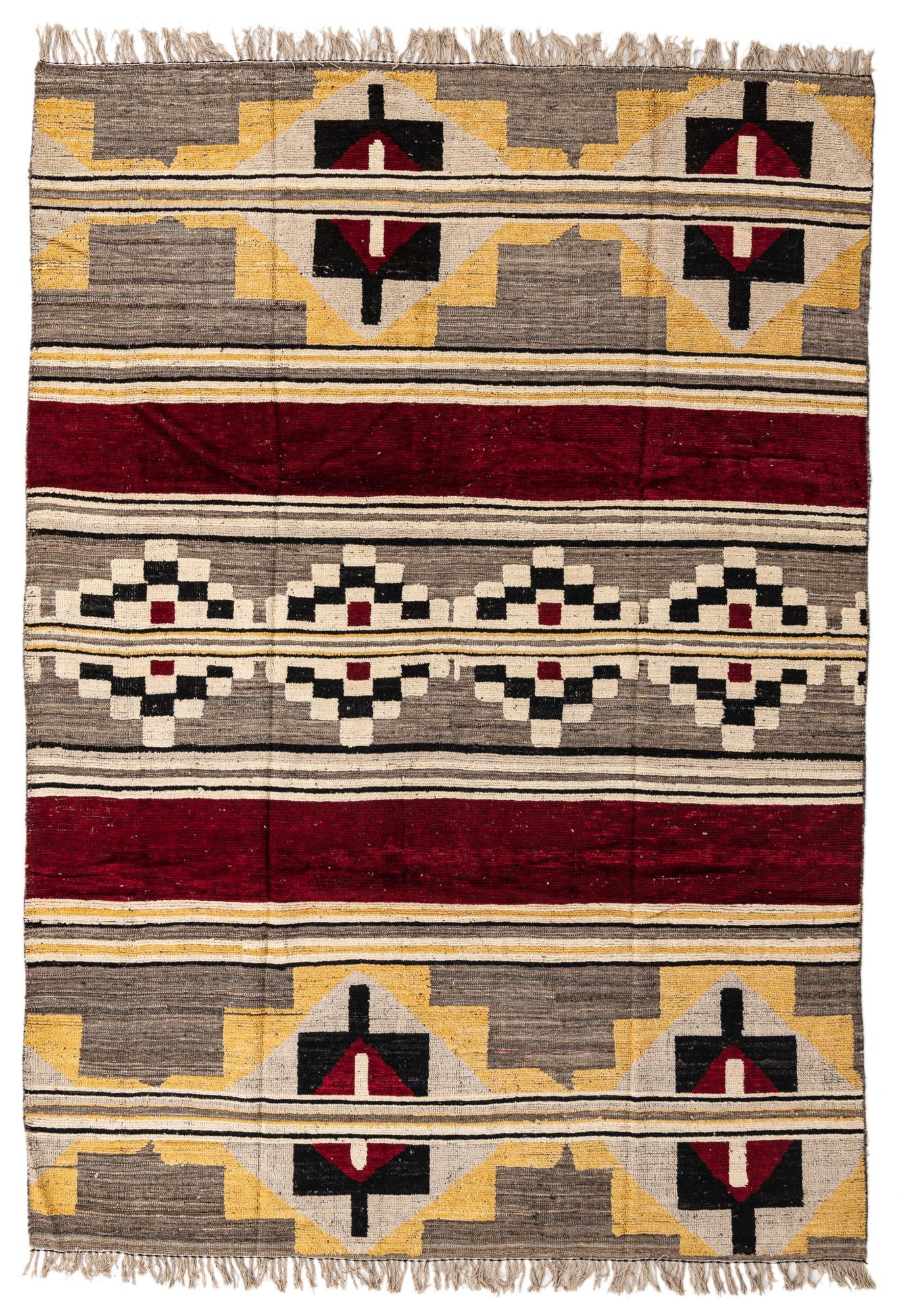 8' 8 x 12' 4 Hand Knotted Oushak Wool Rug