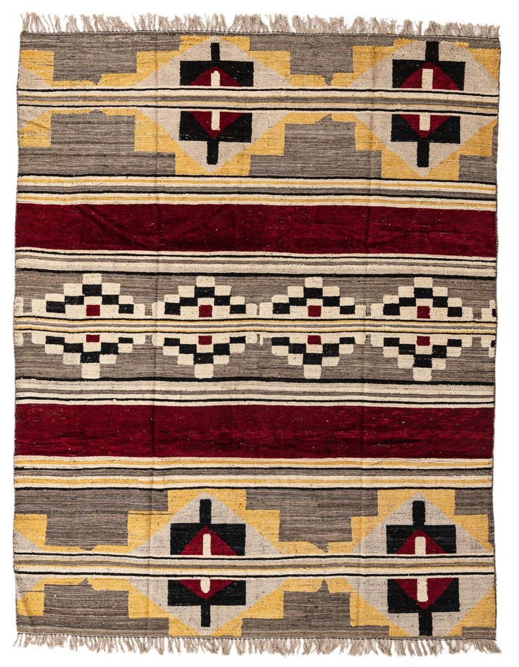 Detail image of 8' 8 x 12' 4 Hand Knotted Oushak Wool Rug