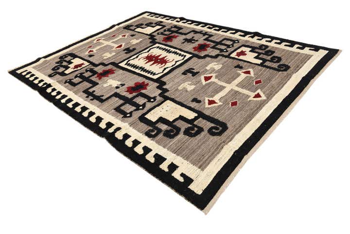 8' x 10' 4 Hand Knotted Oushak Wool Rug