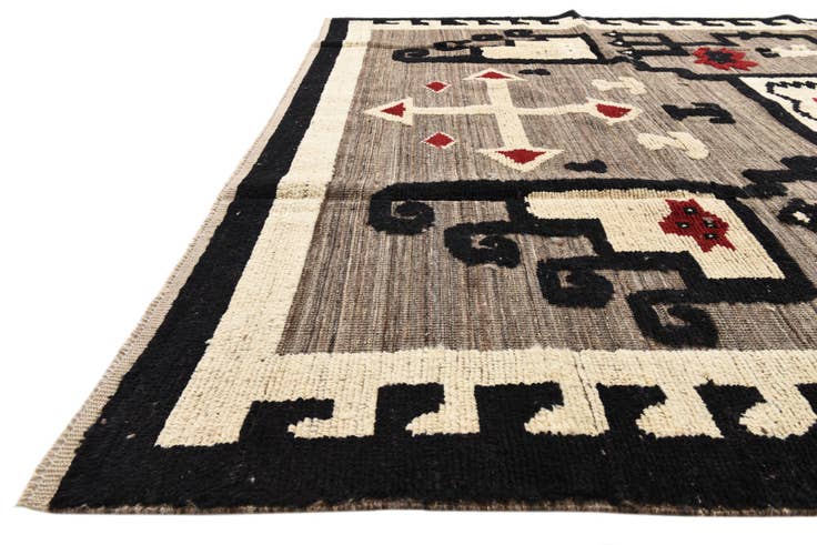 Detail image of 8' x 10' 4 Hand Knotted Oushak Wool Rug