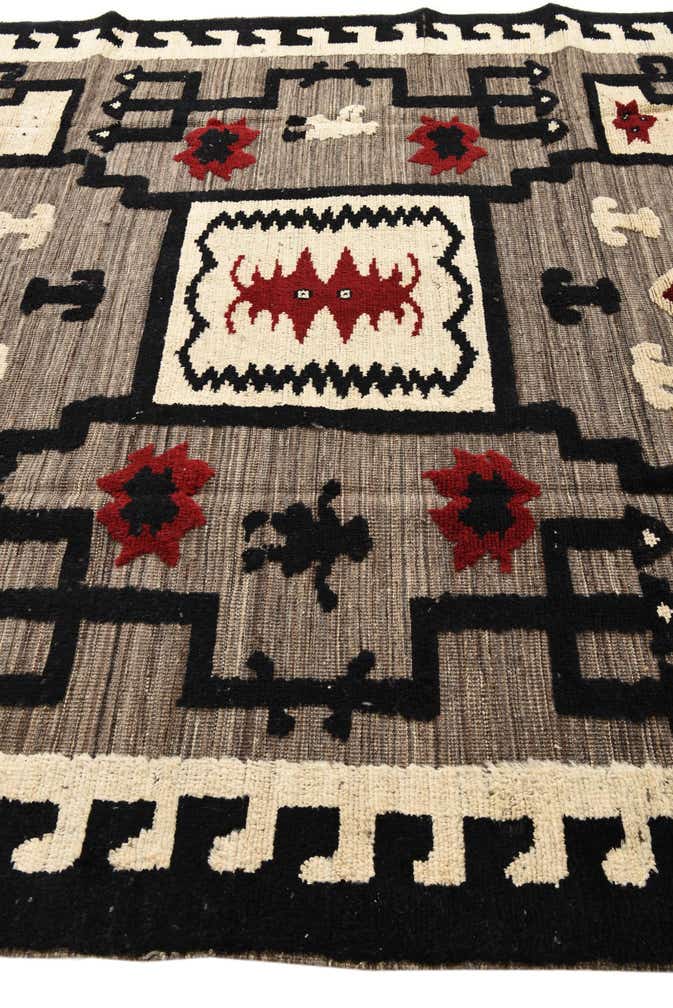 8' x 10' 4 Hand Knotted Oushak Wool Rug
