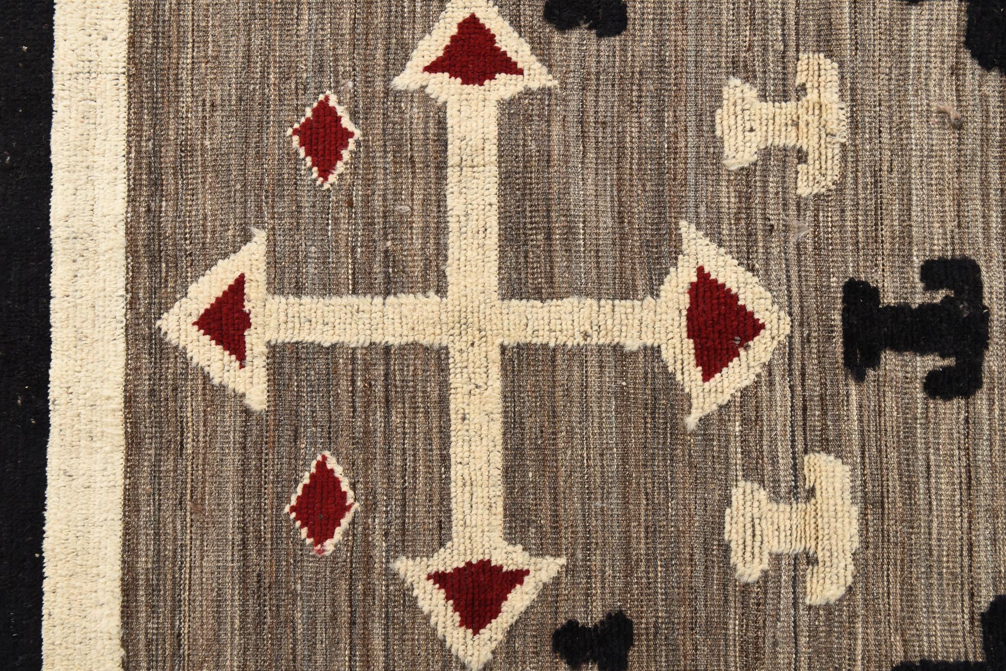8' x 10' 4 Hand Knotted Oushak Wool Rug