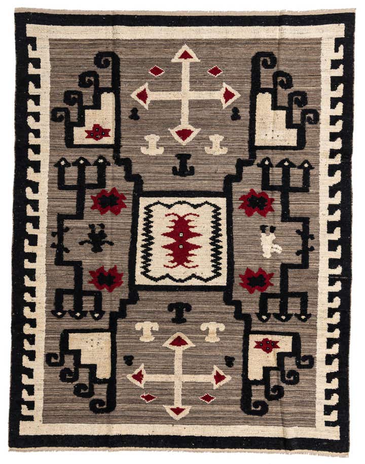 8' x 10' 4 Hand Knotted Oushak Wool Rug