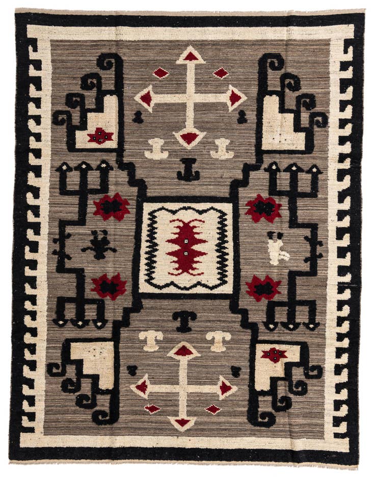 Detail image of 8' x 10' 4 Hand Knotted Oushak Wool Rug