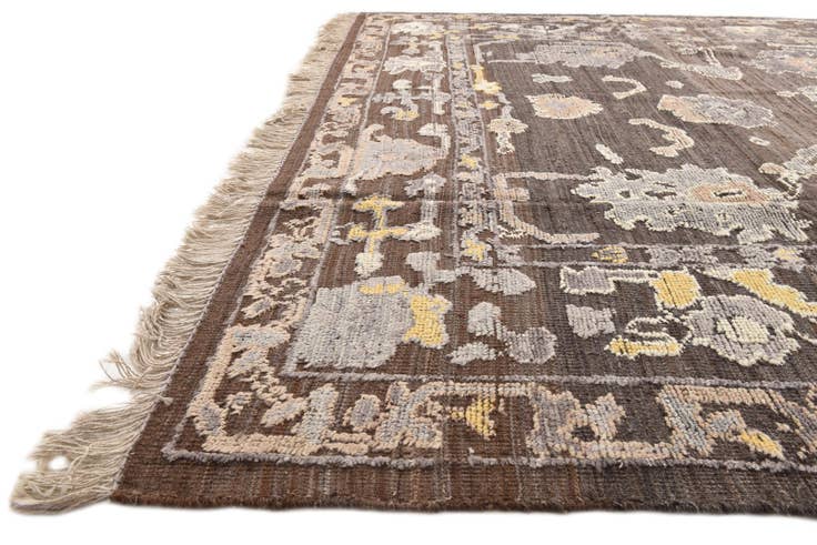 Detailansicht von 245cm x 325cm Handgeknüpft Oushak Wolle Teppich