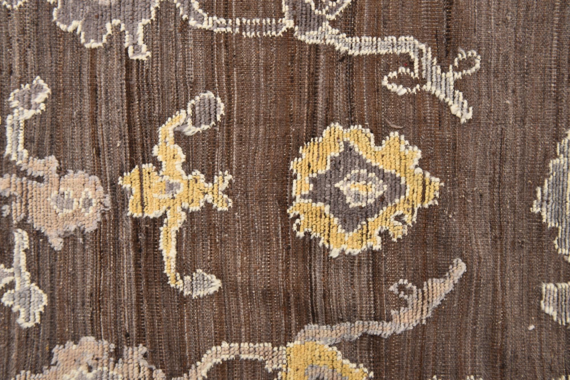 8' x 10' 8 Hand Knotted Oushak Wool Rug