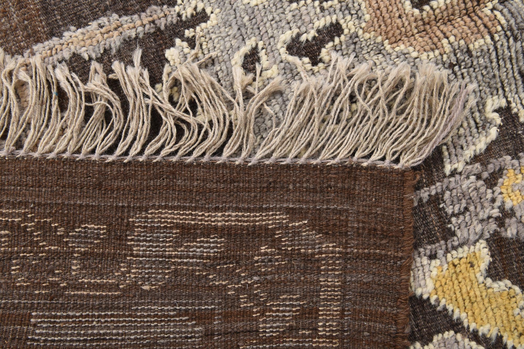 8' x 10' 8 Hand Knotted Oushak Wool Rug