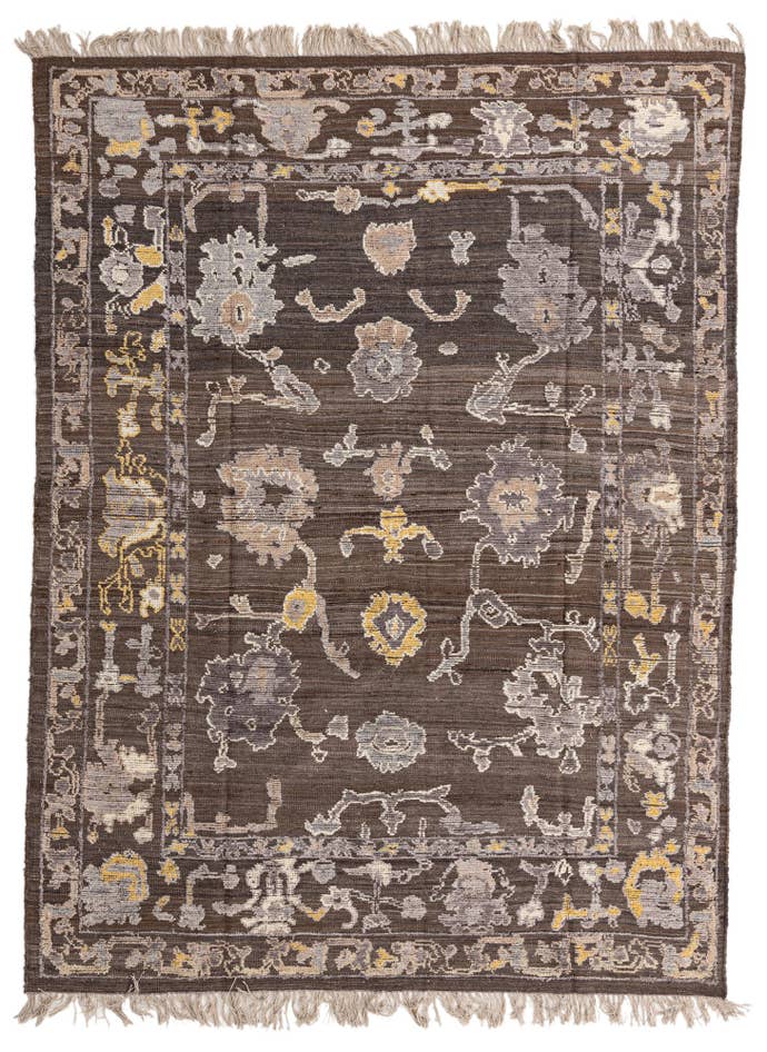 Detailansicht von 245cm x 325cm Handgeknüpft Oushak Wolle Teppich