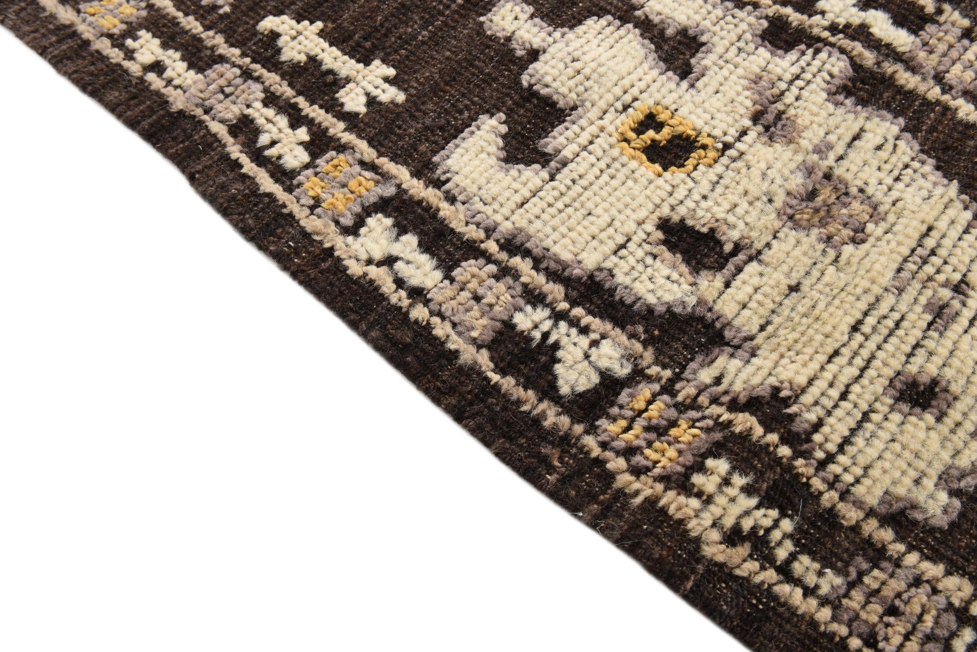 9' x 12' 9 Hand Knotted Oushak Wool Rug