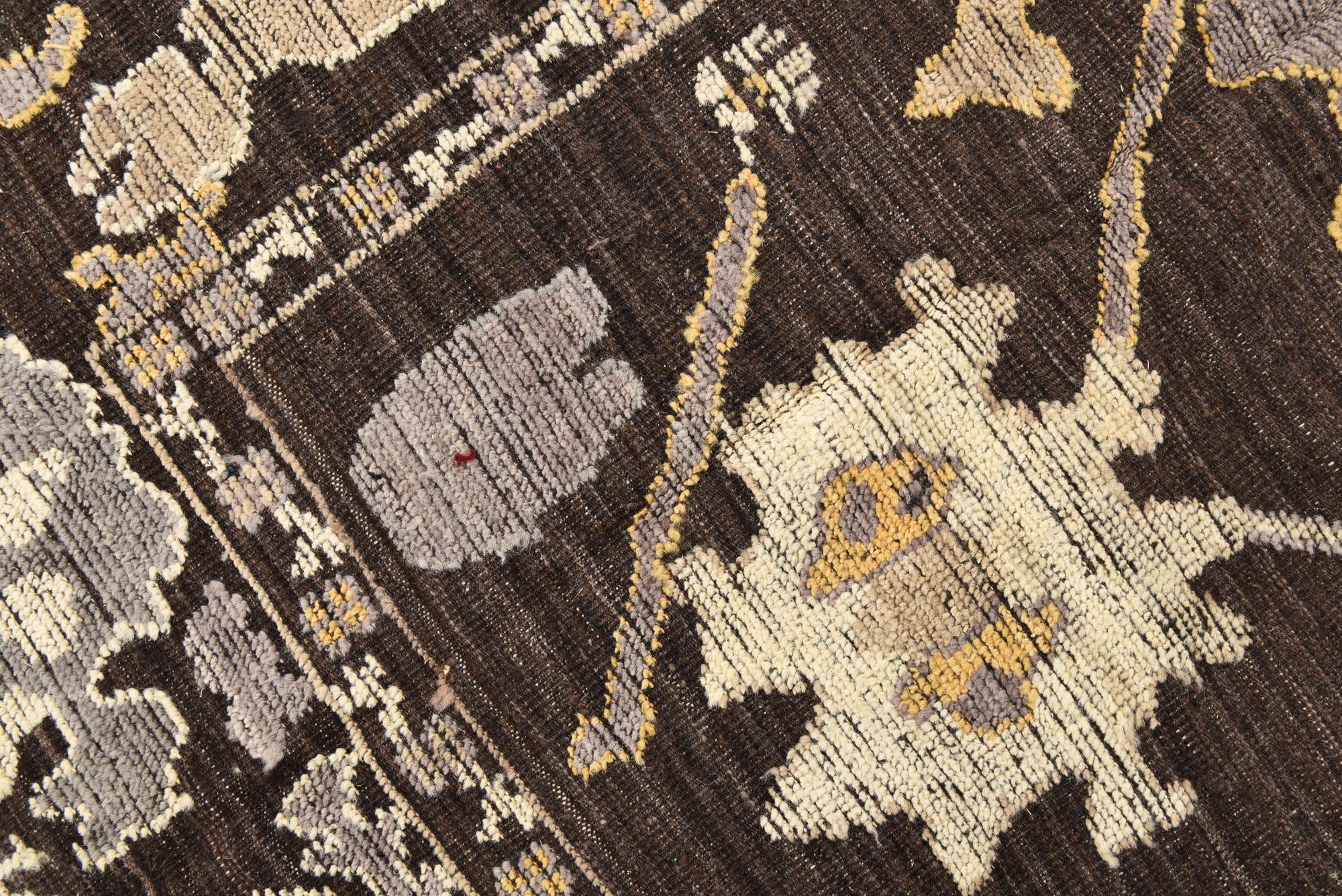 9' x 12' 9 Hand Knotted Oushak Wool Rug