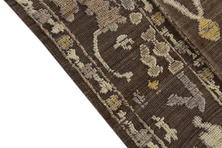 9' 1 x 12' Hand Knotted Oushak Wool Rug