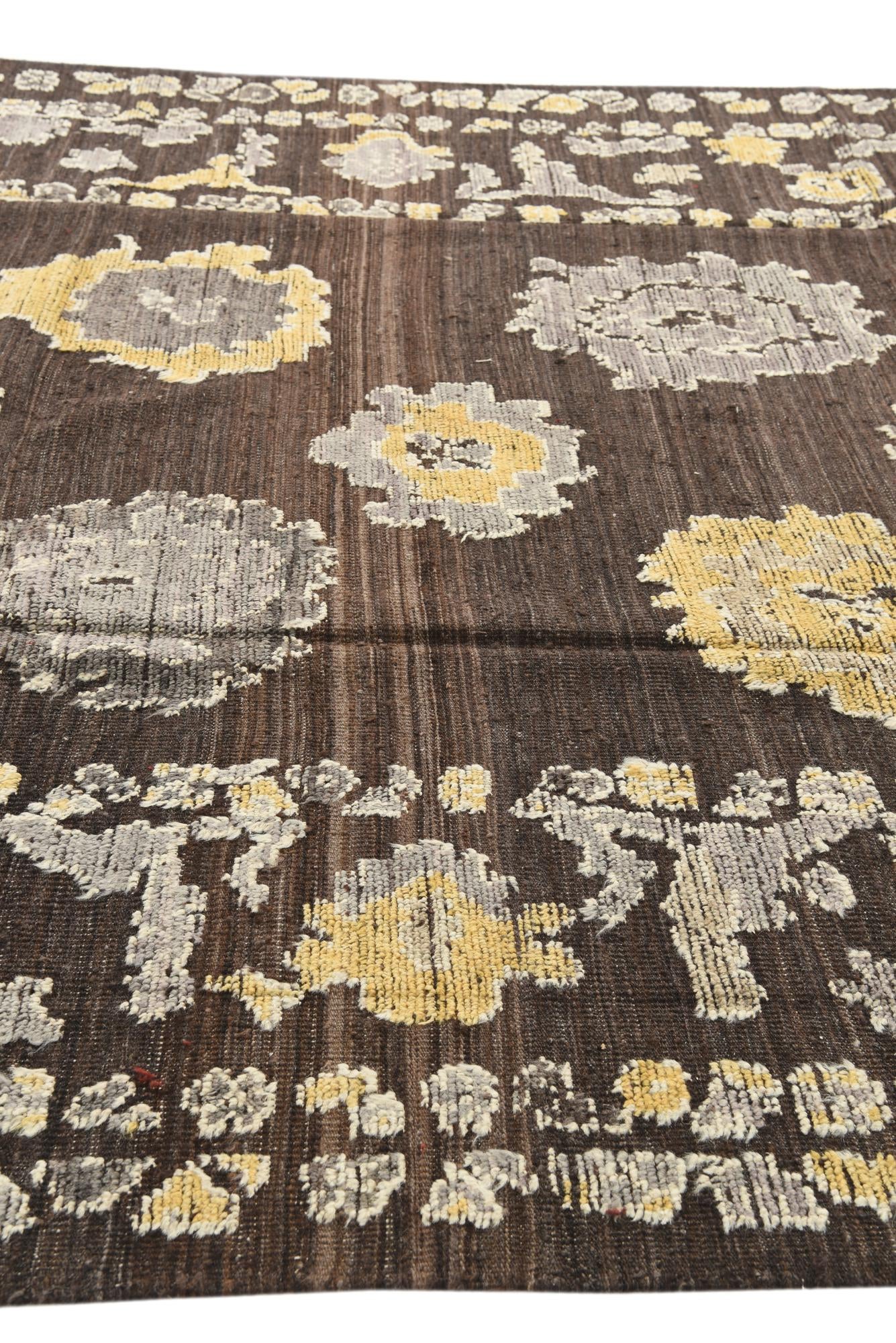 8' 1 x 10' 4 Hand Knotted Oushak Wool Rug