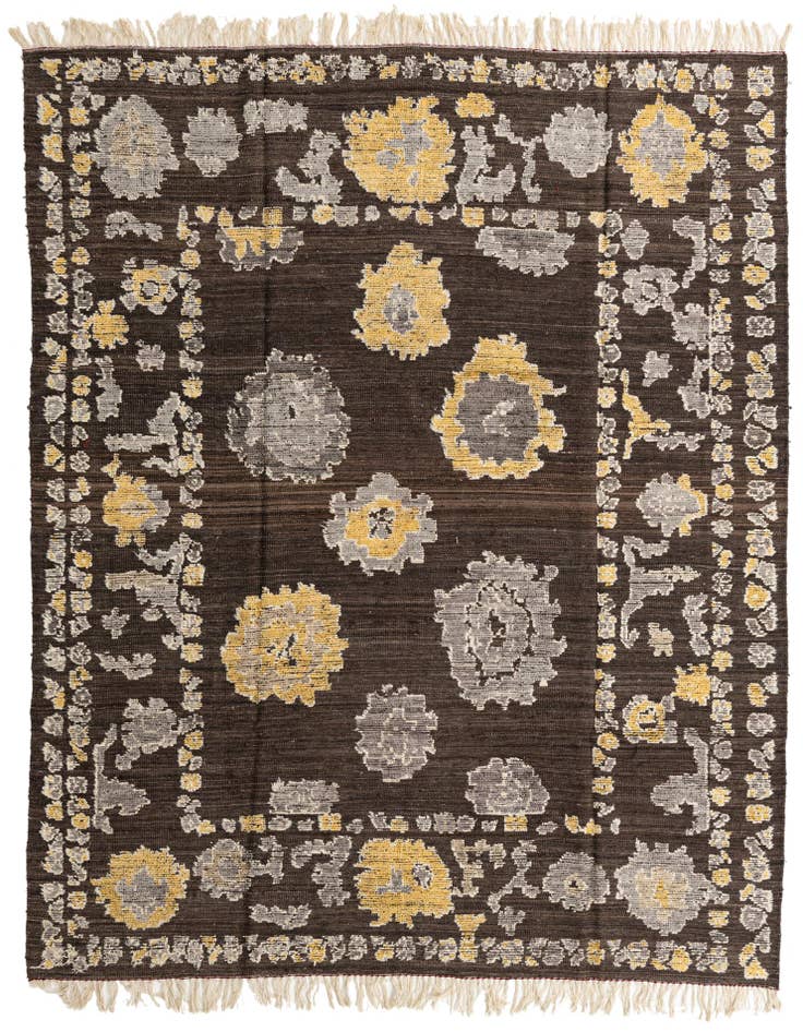 Detail image of 8' 1 x 10' 4 Hand Knotted Oushak Wool Rug