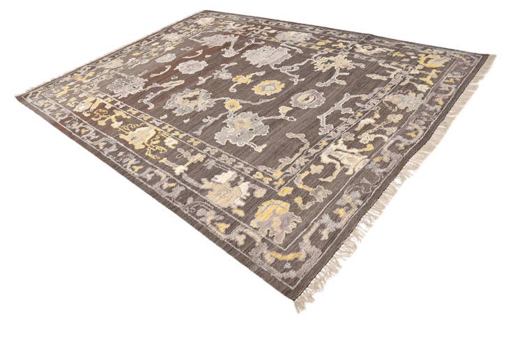 Detail image of 9' x 12' Hand Knotted Oushak Wool Rug