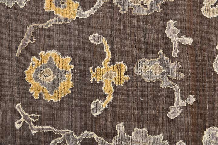 9' x 12' Hand Knotted Oushak Wool Rug