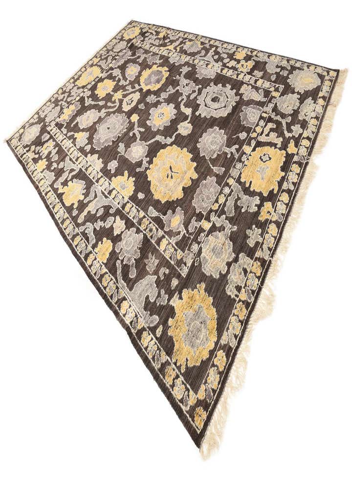 10' x 14' 5 Hand Knotted Oushak Wool Rug
