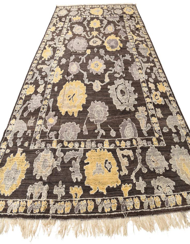 Detail image of 10' x 14' 5 Hand Knotted Oushak Wool Rug