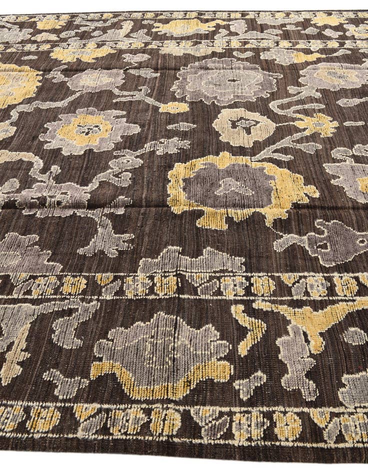Detail image of 10' x 14' 5 Hand Knotted Oushak Wool Rug