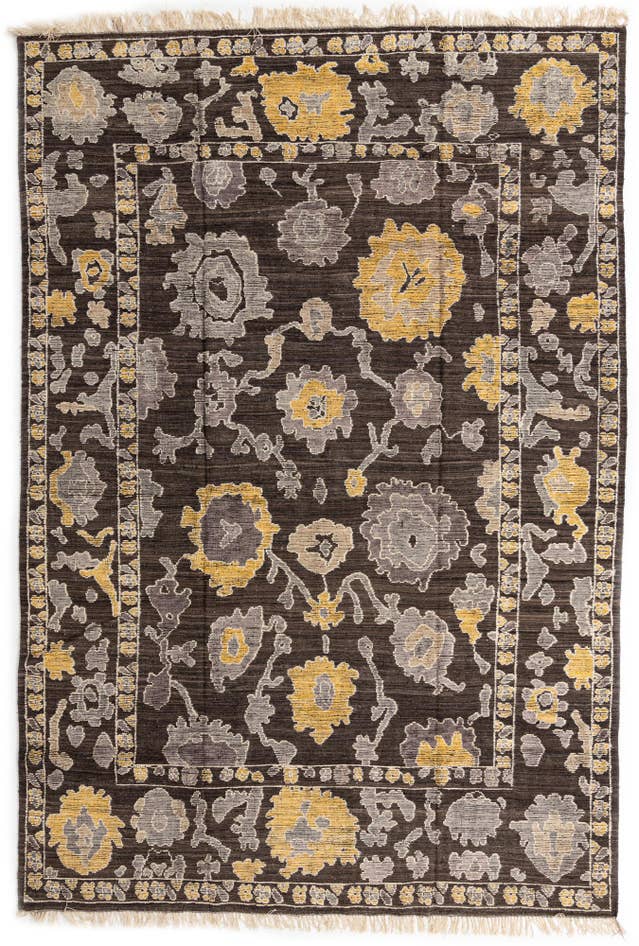 Detail image of 10' x 14' 5 Hand Knotted Oushak Wool Rug