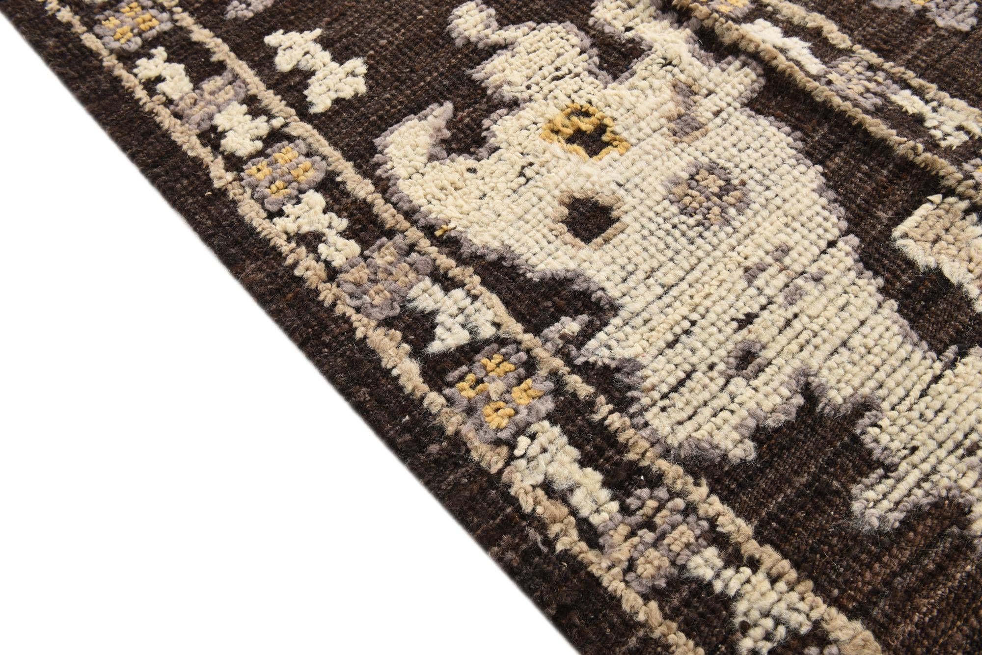 8' 10 x 12' 2 Hand Knotted Oushak Wool Rug