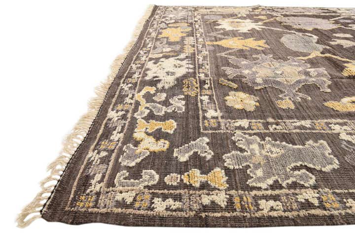 275cm x 385cm Handgeknüpft Oushak Wolle Teppich