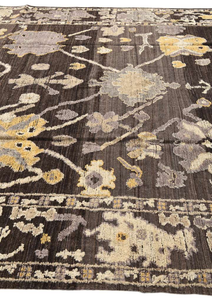 9' 1 x 12' 7 Hand Knotted Oushak Wool Rug