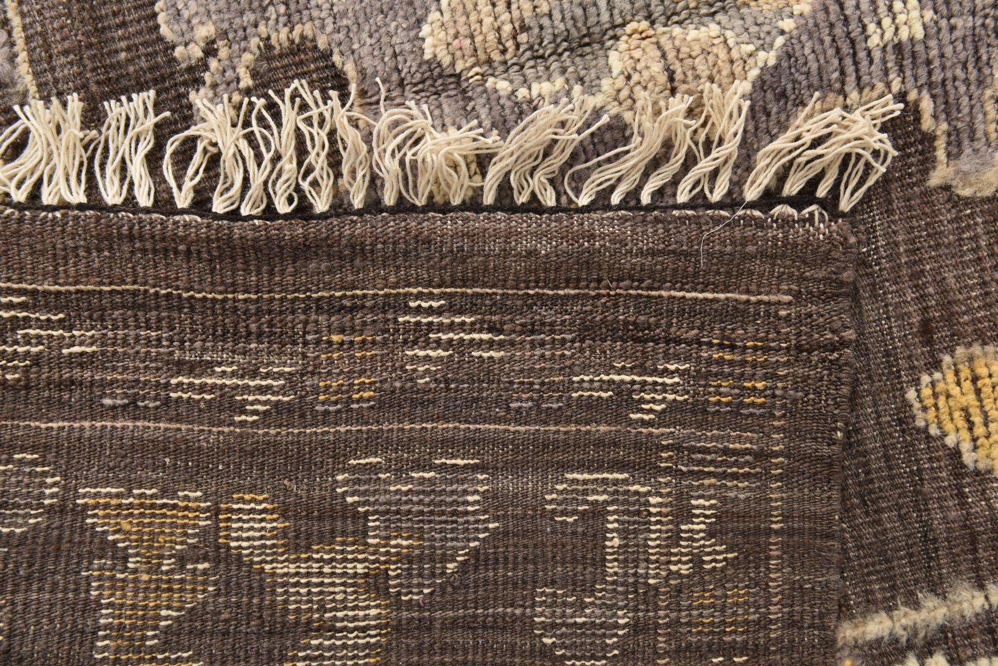 9' 1 x 12' 7 Hand Knotted Oushak Wool Rug