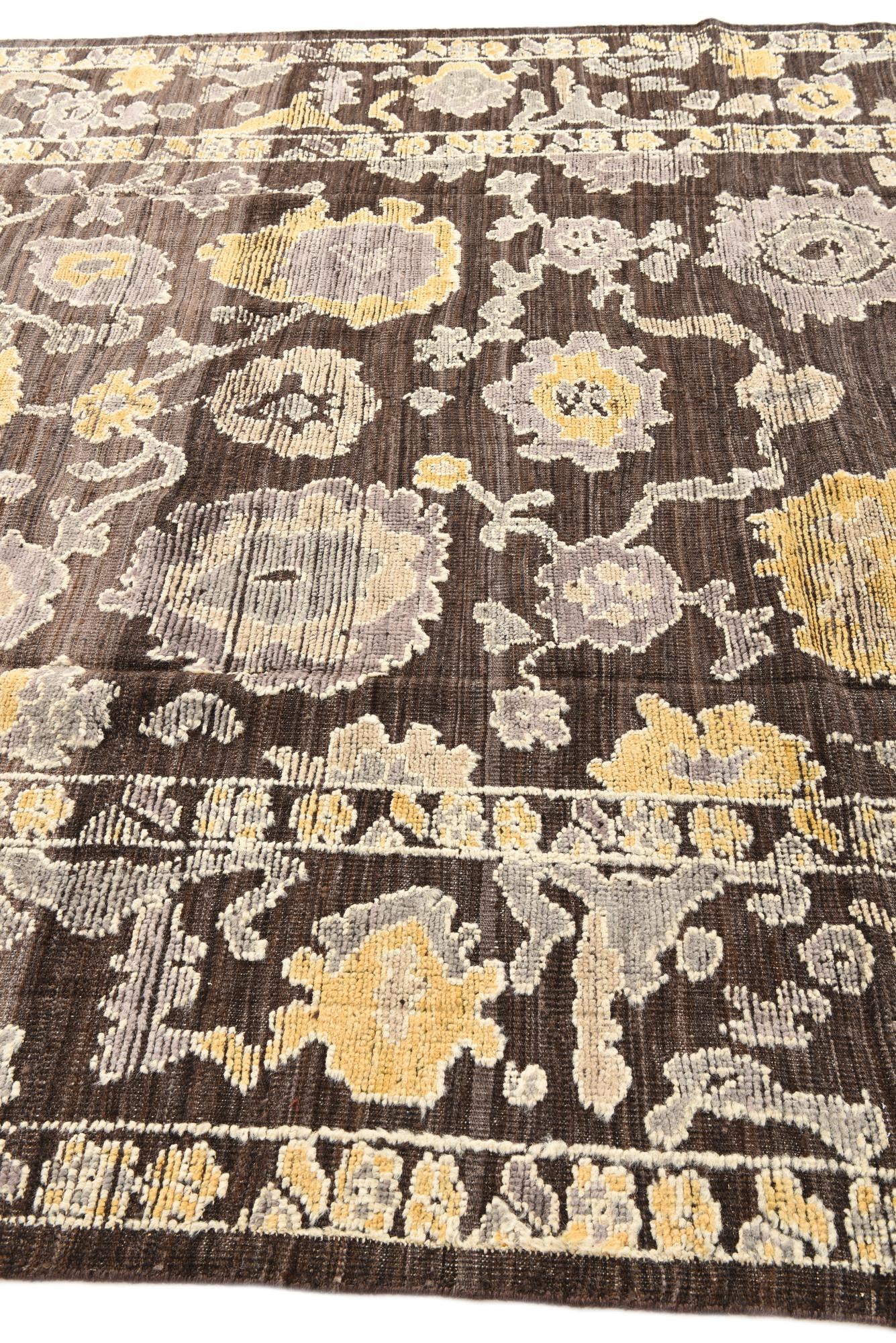 8' 3 x 10' 3 Hand Knotted Oushak Wool Rug