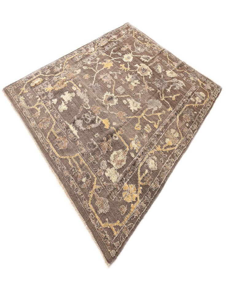 Detail image of 8' x 10'  Hand Knotted Oushak Wool Rug