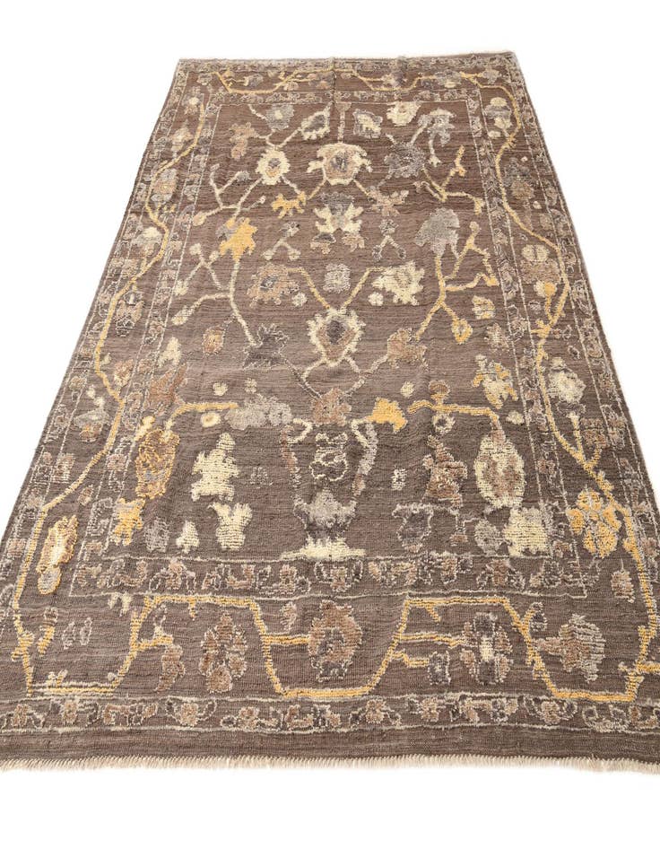 Detail image of 8' x 10'  Hand Knotted Oushak Wool Rug