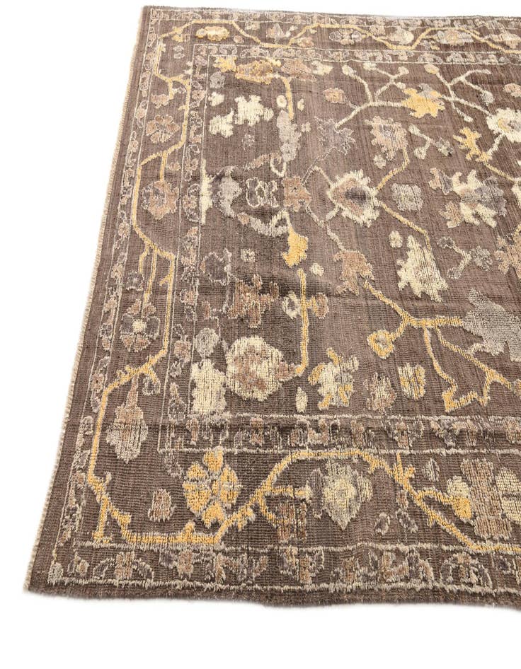 Detail image of 8' x 10'  Hand Knotted Oushak Wool Rug