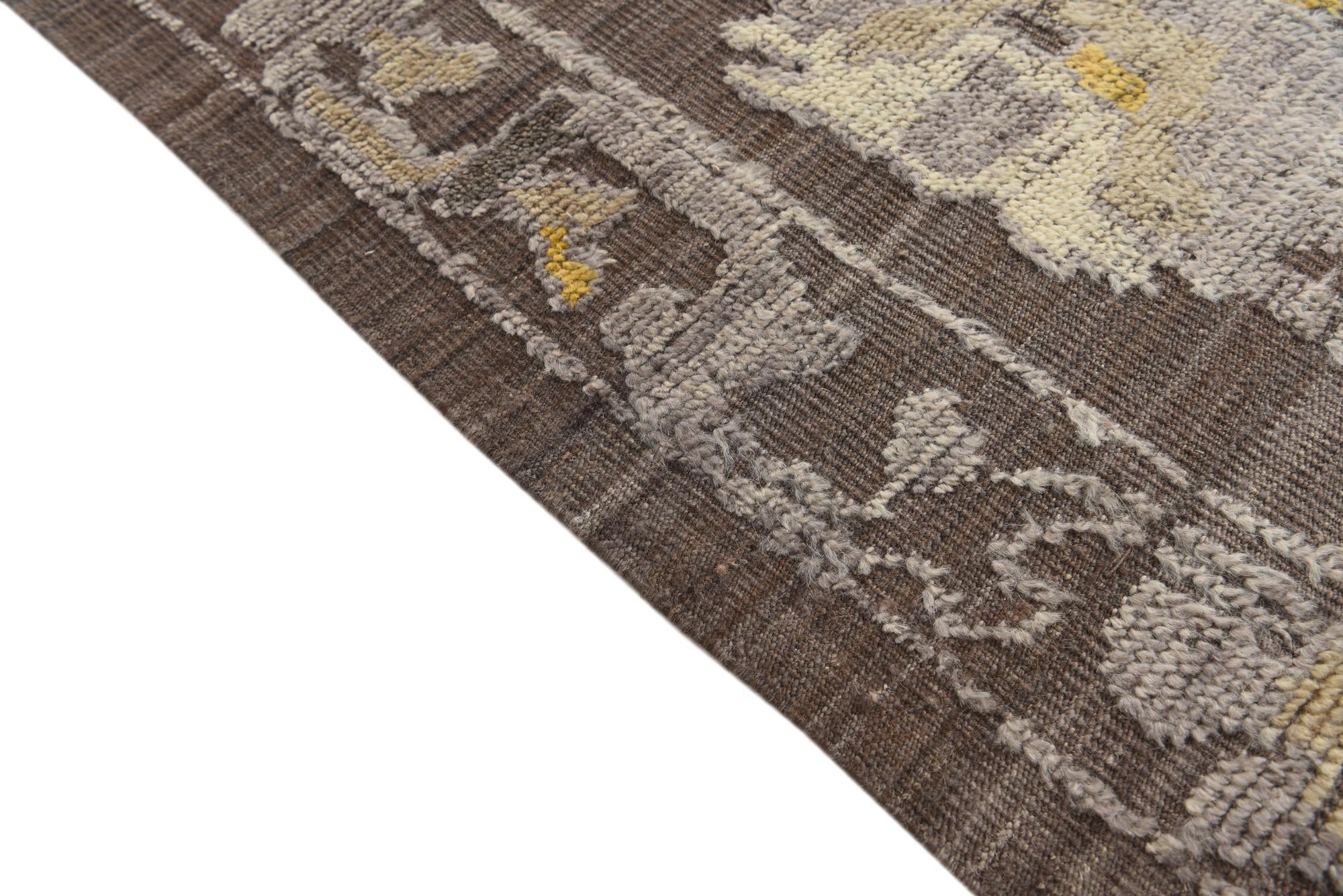 8' 10 x 12' 1 Hand Knotted Oushak Wool Rug
