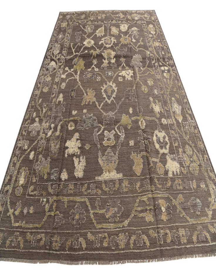 Detail image of 9' x 12' 4  Hand Knotted Oushak Wool Rug