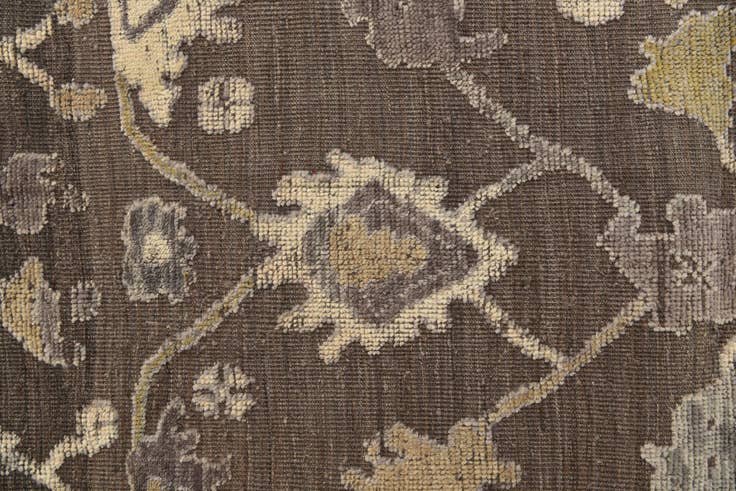 Detail image of 9' x 12' 4 Hand Knotted Oushak Wool Rug