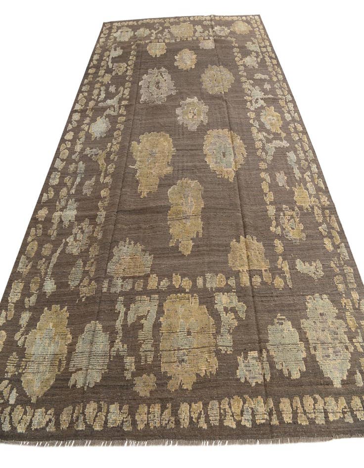 Detail image of 9' 1 x 12' 10  Hand Knotted Oushak Wool Rug