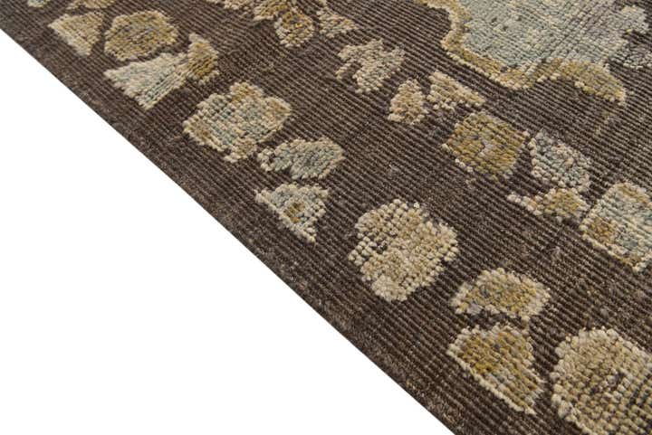 9' 1 x 12' 10 Hand Knotted Oushak Wool Rug