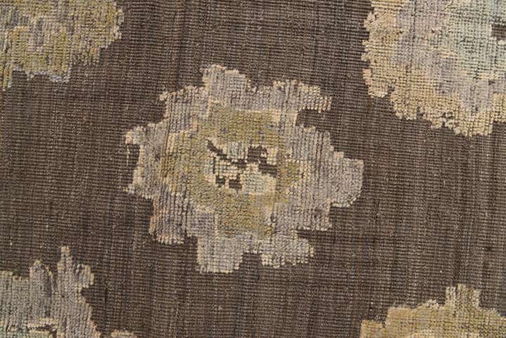 9' 1 x 12' 10 Hand Knotted Oushak Wool Rug