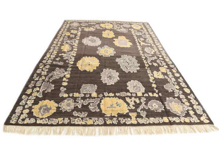 7' 10 x 10' 9 Hand Knotted Oushak Wool Rug