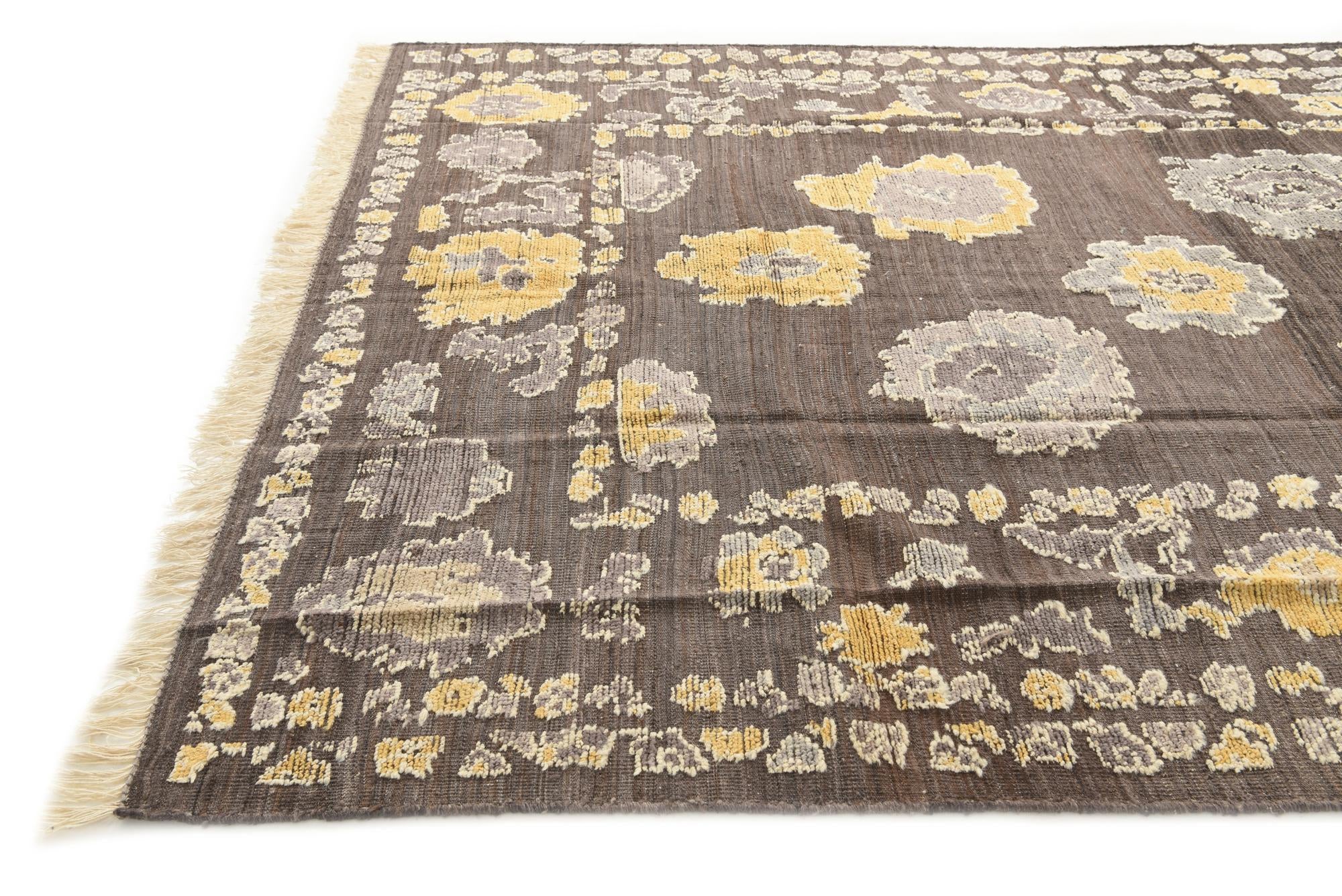 7' 10 x 10' 9 Hand Knotted Oushak Wool Rug