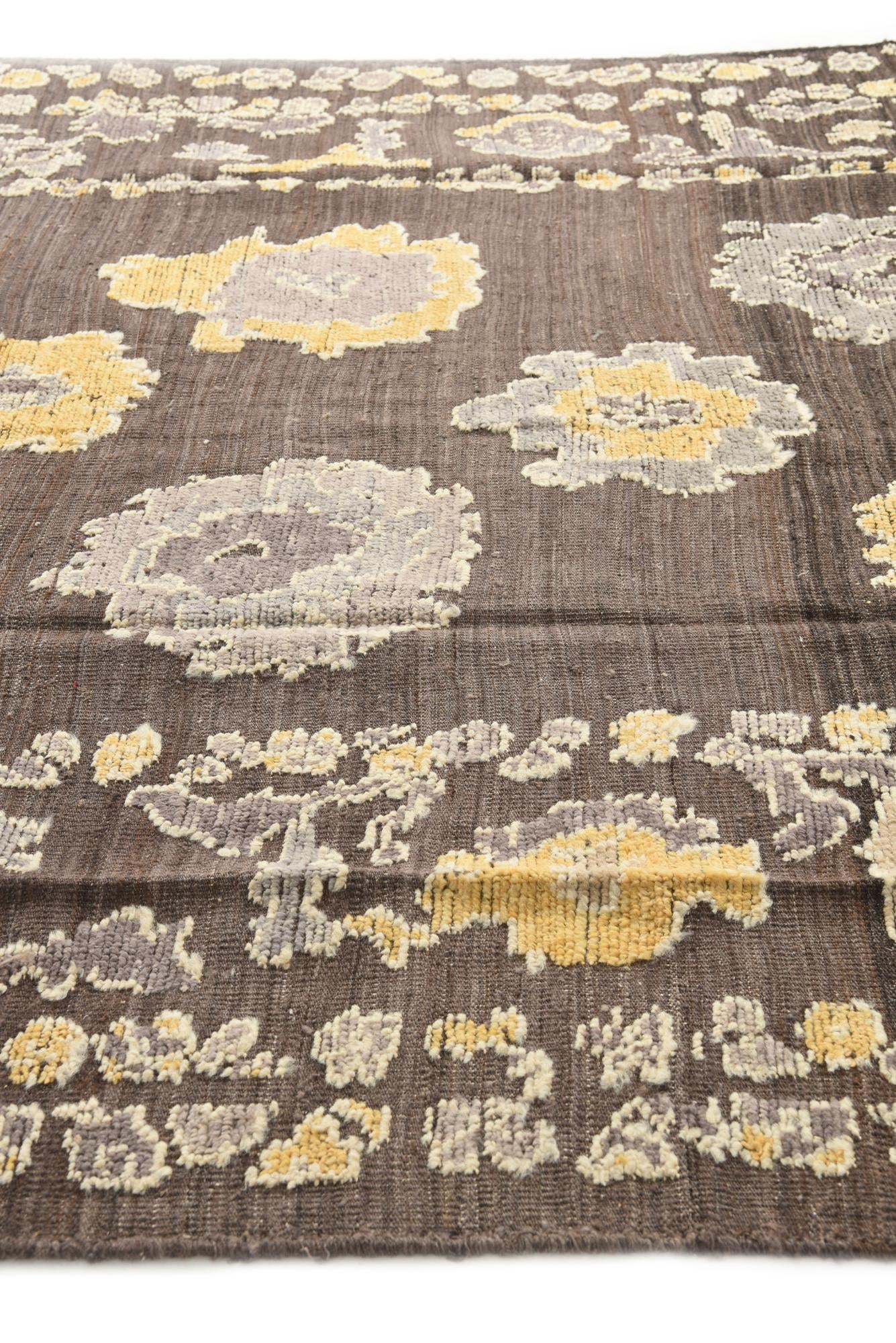 7' 10 x 10' 9 Hand Knotted Oushak Wool Rug