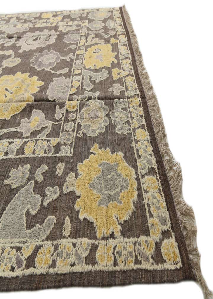 9' 8 x 14' 3 Hand Knotted Oushak Wool Rug