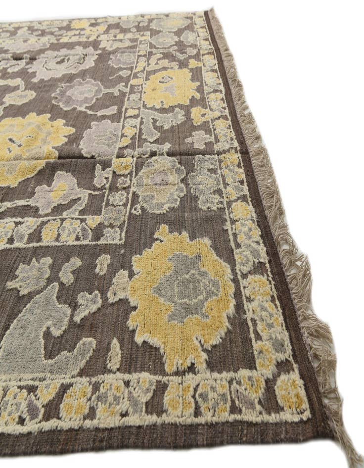 Detail image of 9' 8 x 14' 3 Hand Knotted Oushak Wool Rug