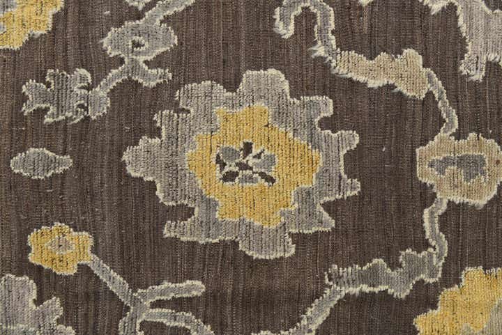 9' 8 x 14' 3 Hand Knotted Oushak Wool Rug